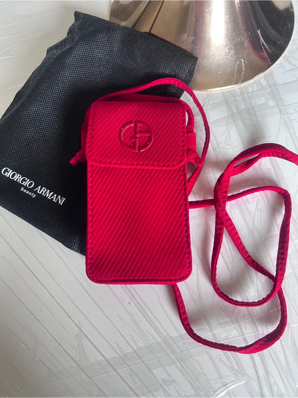 New! Giorgio Armani Cosmetic Crossbody Pouch